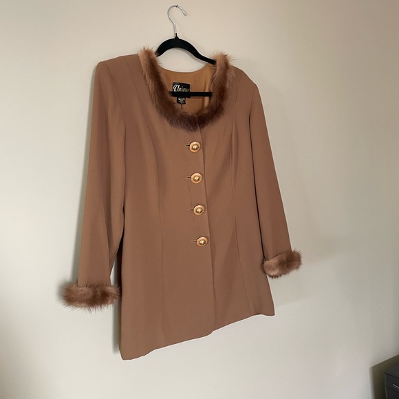 Vintage Sand Crepe Jacket - Picture 2 of 8